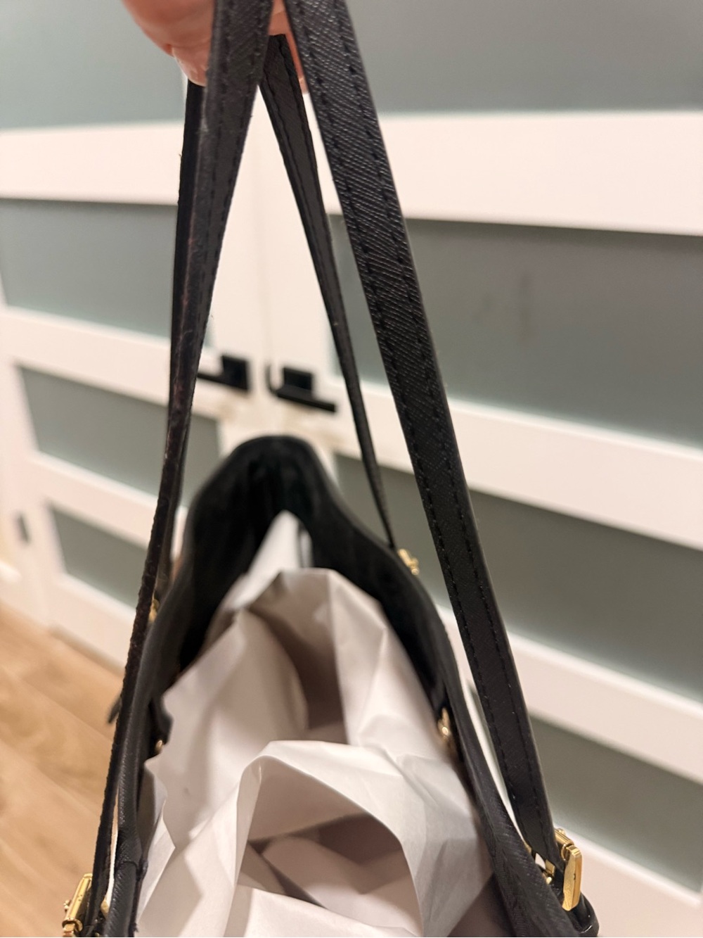 Michael Kors White, Brown & Black Colorblock Tote - Picture 10 of 11